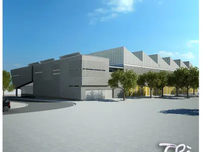 SPORTS COMPLEX BUILDING 2 3D model