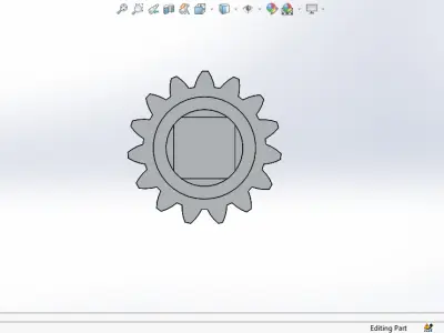 Industrial Gear Shaft CNC  3D Printable Mechanical Part 3D print model