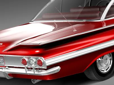 Chevrolet Impala 1960 coupe 3D model