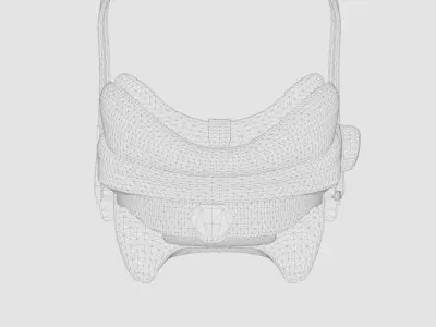 3D Model of Prams and Strollers - Baby Car Seat Besafe IZI GO Low-poly 3D model