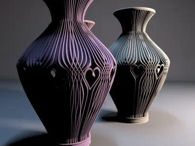 Valentinesday vase 3D print model