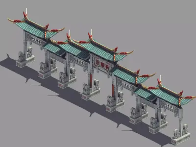 gAME Yunyun Xuan - Martial Arts - Gate 32 3D model