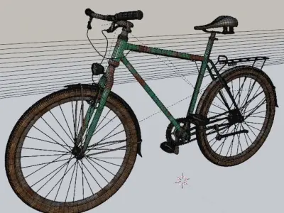 Old Bike Free 3D model