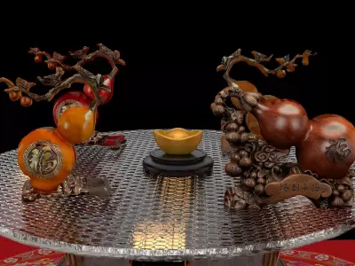 Chinese gourd   3D model