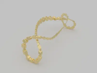 Golden Bracelet 3D model