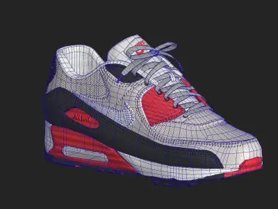 Air Max 90  Low-poly 3D model