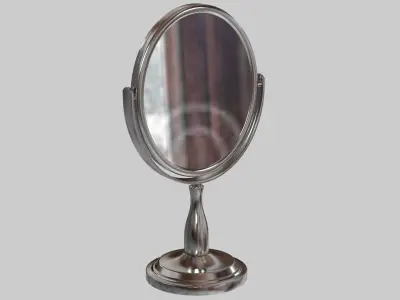 Mirror 1 oval vanity 3D model