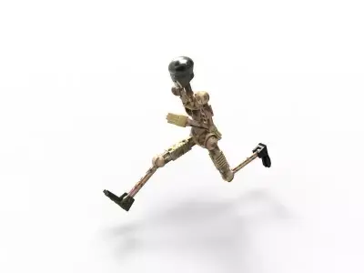 ProBOT toy man running Free 3D model