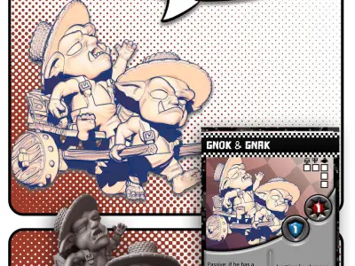 Gnok and Gnak TUSSLE FOT VICTORY 3D print model