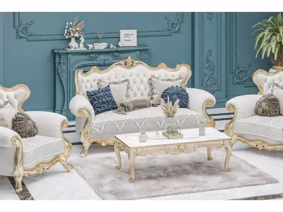 Classic Furniture Sofa and Armchair 3D model