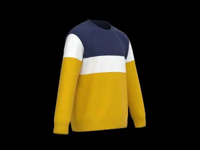 Kids male long sleeve 3D model