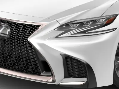 Lexus LS500 F-sport 2018 3D model