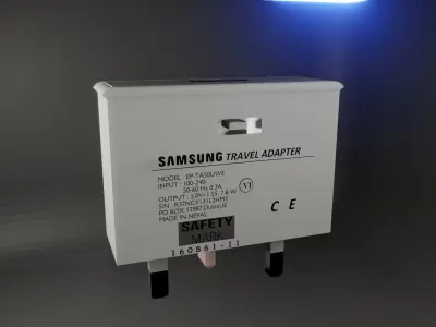 3 pin charger Free 3D model