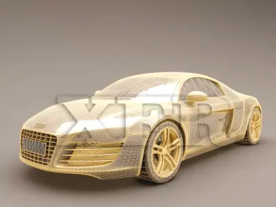 r8 wire frame ready 3D model