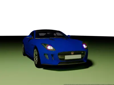 Jaguar F type R 3D model