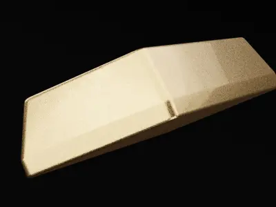 Golden Bar Low-poly 3D model