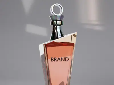 Luxury Perfume Bottle Cosmetic Product Packaging 3D model