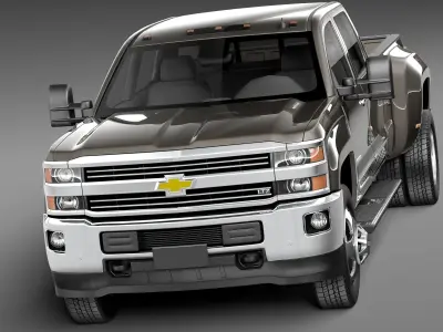Chevrolet Silverado HD CG 2015 Long 3D model