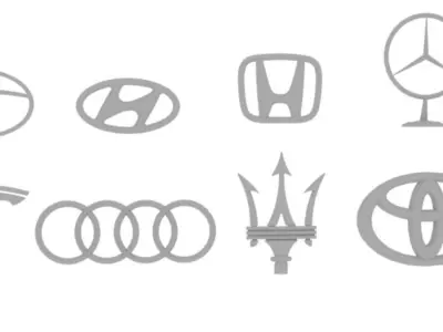 Car logo Collection Low-poly 3D model