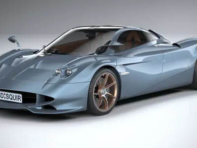 Pagani Huayra Codalunga 2023 3D model