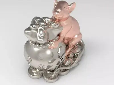 used as jewelry  3D model