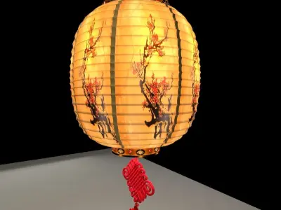 Chinese lantern 3D model 3
