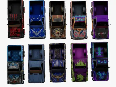 Vehicle car SUV 20x 3D model