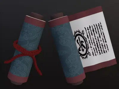  Naruto Water Scroll - Free 3D Printable Model - anime Free 3D print model