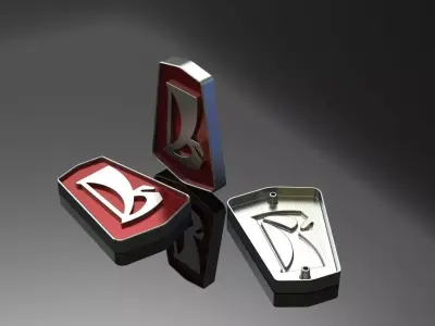 Soviet Car Lada Logo Emblem 3D model