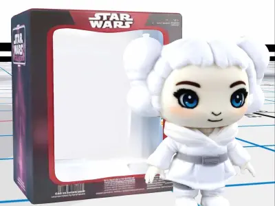 plushie Leia Organa 3D model