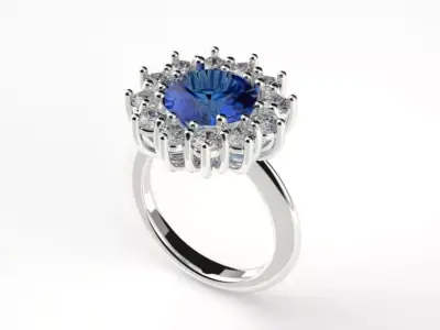 Anello cesto fidanzamento 3D print model