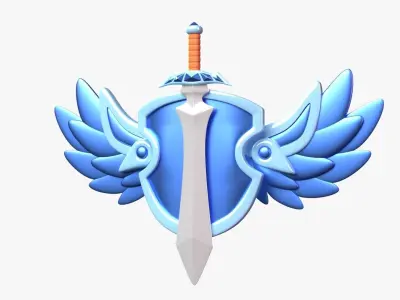 Platinum Tier 3D Illustration 3D model