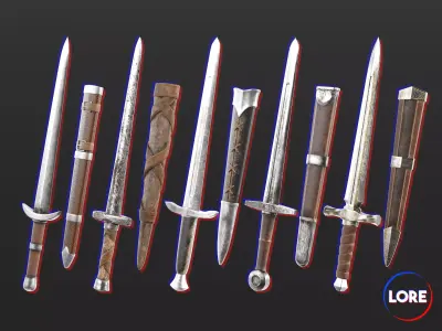 Medieval Collection Weapons Daggers
