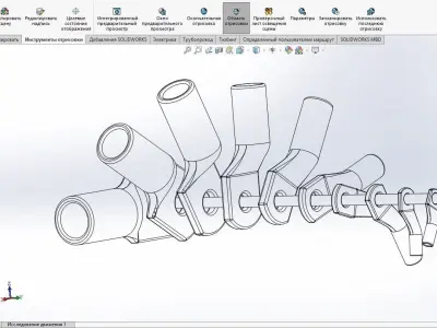 Ring cable lugs from KP-M5-6 to KP-M10-150  3D model