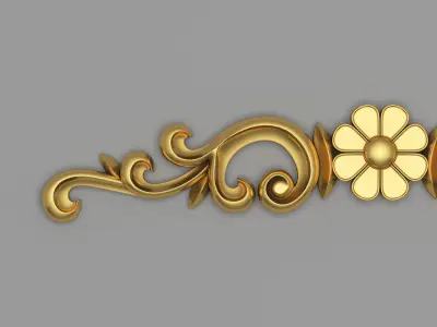 Classic Carved 009 3D model