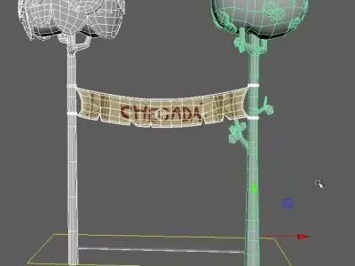 Finish line 3D model