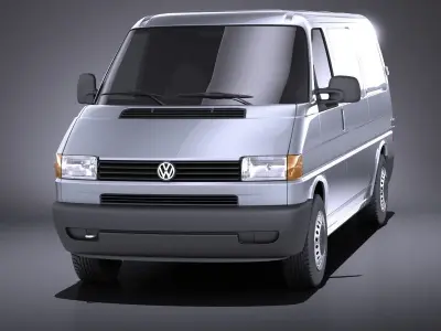 Volkswagen T4 Van 1990-2003 VRAY 3D model