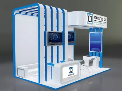 Booth Stand Exhibition a647a 3D model