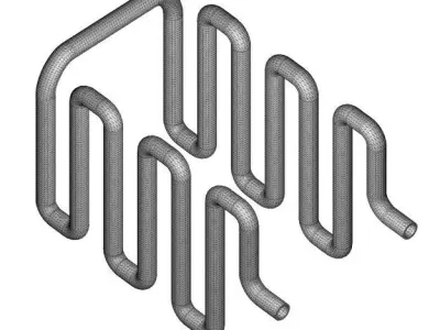 Classic Heat Exchanger Tube 3D print model