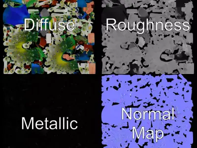 Vibrant Peacock model pack Low-poly 3D model