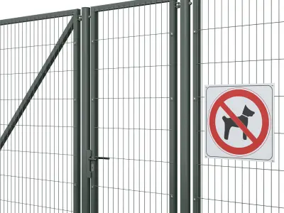 Metal Fence 3 3D model