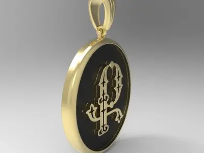 Decorative Letter Q 3D print model