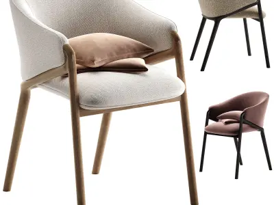 Tommy Franks Marconi Chair  Cream 3D model