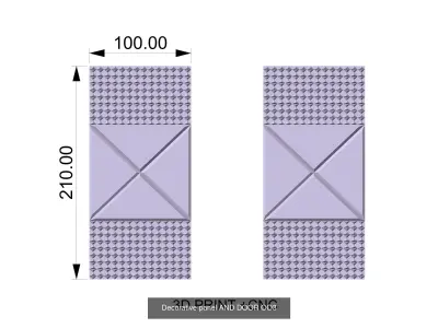 decorative  3d panels and doors sheets designs for cnc  3D Model Collection