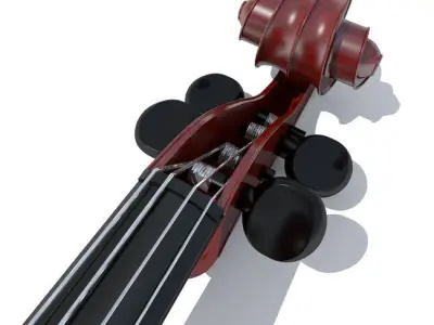 violin 3D model