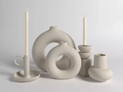 HnM decor set 3D model