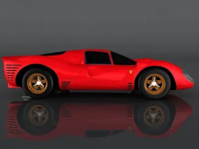 Ferrari 330 Low-poly 3D model