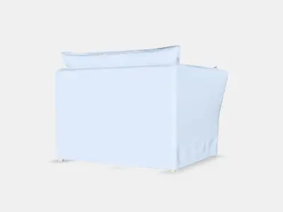 BACKSALEN 15-seater armchair Low-poly 3D model