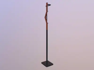 Coat Rail 3D model