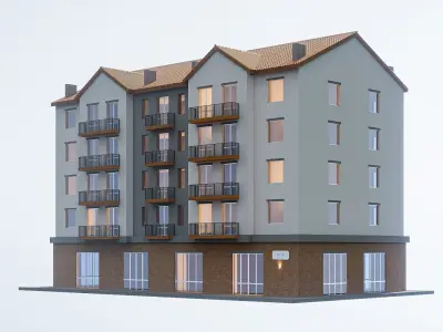 Apartment Low-poly 3D model